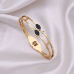 Gold Color American Diamond Anti Tarnish Bracelet Ideal For Gifting And Special Occasions - Image 3