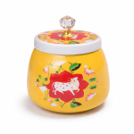 Metal Pichwai Print Jar – 4 Inch (Combo of 5)