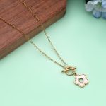 White Color Stainless Steel Anti Tarnish Necklace Perfect For Elegant Western Fashion Looks - Image 3