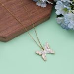 White Color Stainless Steel Anti Tarnish Necklace Designed To Complement Everyday Outfits - Image 3