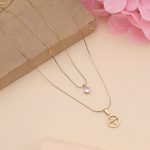 Gold Color Stainless Steel Anti Tarnish Necklace Ideal For Gifting And Festive Occasions - Image 2