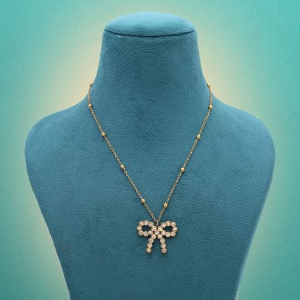 Gold Color Stainless Steel Anti Tarnish Necklace With Refined Shine For Long Term Wear