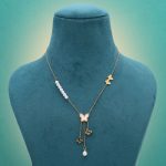 White Color Stainless Steel Anti Tarnish Necklace Offering Subtle Elegance And Durability