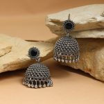 Classic Black Color Oxidised Earrings Perfect For Womenu2019S Daily Wear, Festivals, And Bridal Styling - Black - Image 2