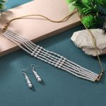 Gorgeous White Color Puwai Necklace Set For Wedding And Special Events - Image 3