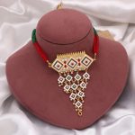Multi Color Choker Rajputi Jewellery Rani Haar Designed For Royal Wedding Styling