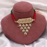 Multi Color Choker Rajputi Jewellery Rani Haar Showcasing Bold Ethnic Statement Design