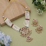 Multi Color Rajputi Jewellery Rani Haar For Grand Cultural Celebrations - Image 3