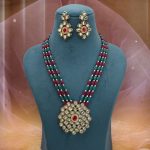 Rani & Green Color Rajputi Jewellery Rani Haar With Bridal Elegance