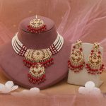 Red Color Rajputi Jewellery Rani Haar With Festive Bridal Look