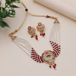 Rani Color Choker Rajputi Jewellery Rani Haar Featuring Bridal Appeal - Image 3