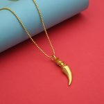 Classic Gold Color Religious Rudraksha Mala Chain Necklace For Daily Wear - Image 2