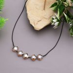 Modern Brown Color Fashion Necklace With Layered Chain Design For Elegant Looks - Image 2