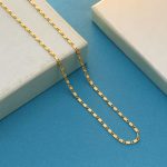 Gold Color Fashion Chain Necklace Designed For Daily Wear And Minimal Styling - Image 3