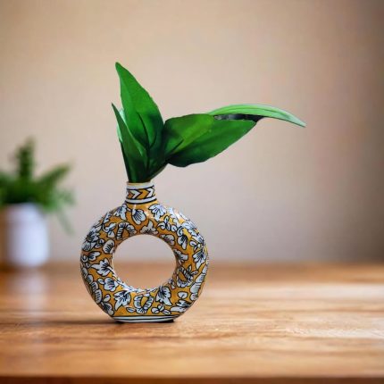 HOB Ceramic Painted Flower Pot – 6 Inch