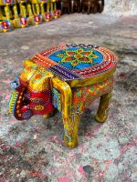 HOB Wooden Elephant Stool (8 x 10 x 8 Inch) - Image 3