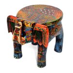 HOB Wooden Elephant Stool (8 x 10 x 8 Inch) - Image 3