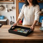 HOB Wooden 6 tile fitted Tray (12 x 8 Inch) - Image 3